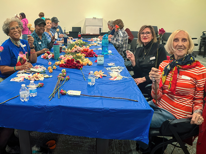 VOA Colorado RSVP volunteers, roses